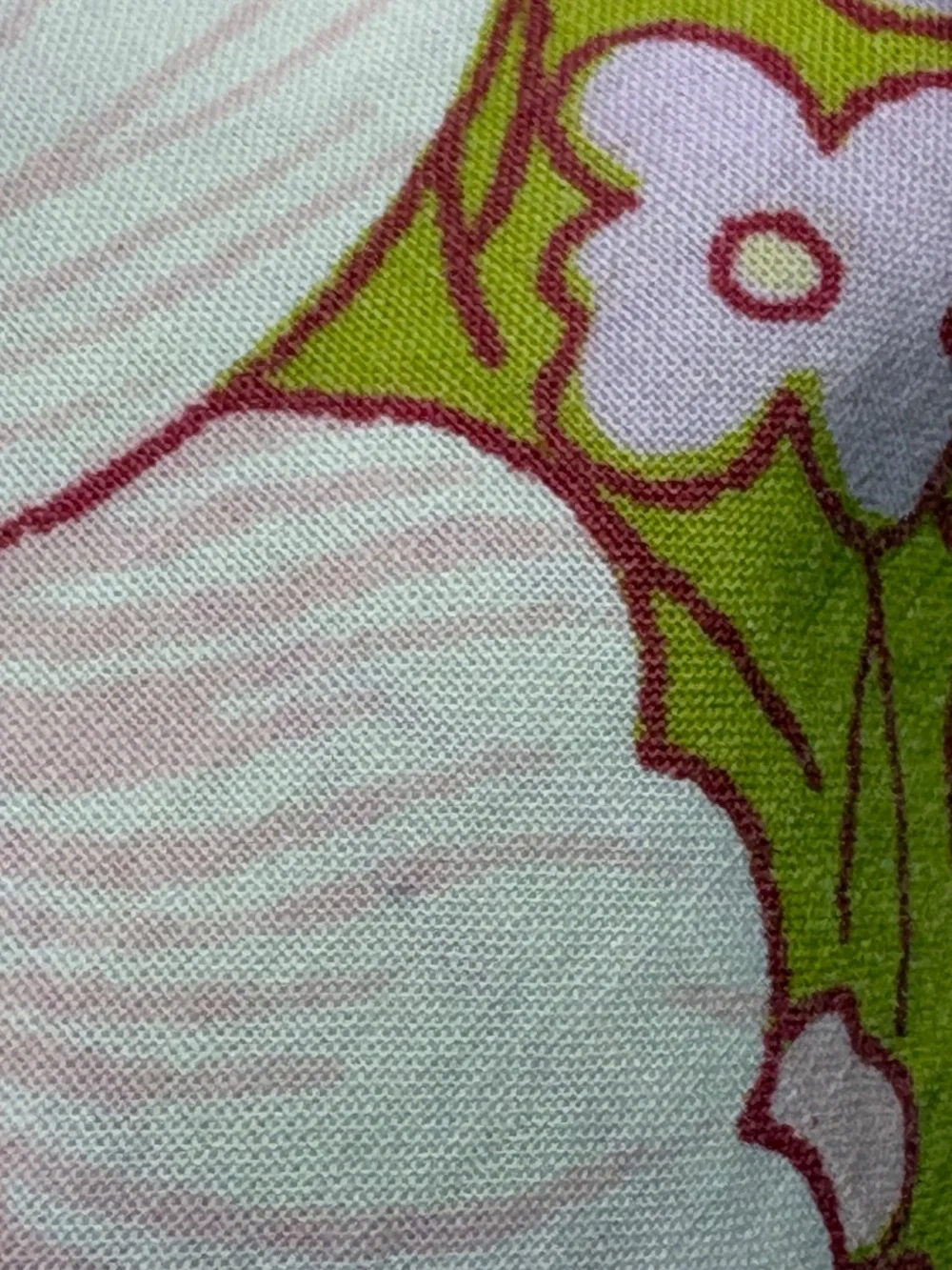 vintage FIELDCREST mod 60's floral pillowcase cotton poly standard size